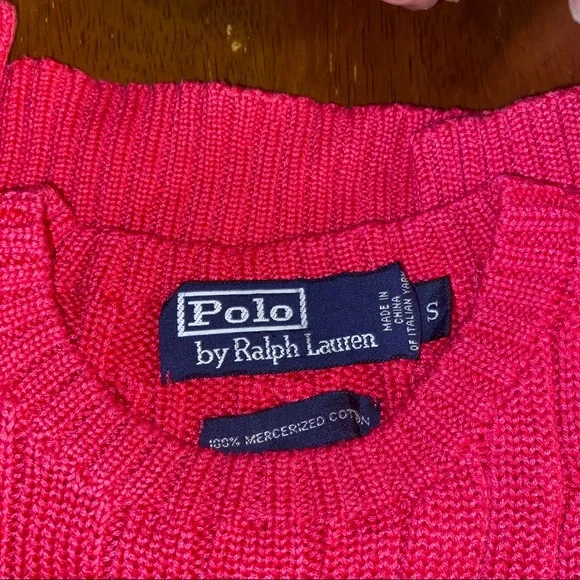 SOLD Ralph Lauren Hot Pink Sweater - Picture 2 of 11